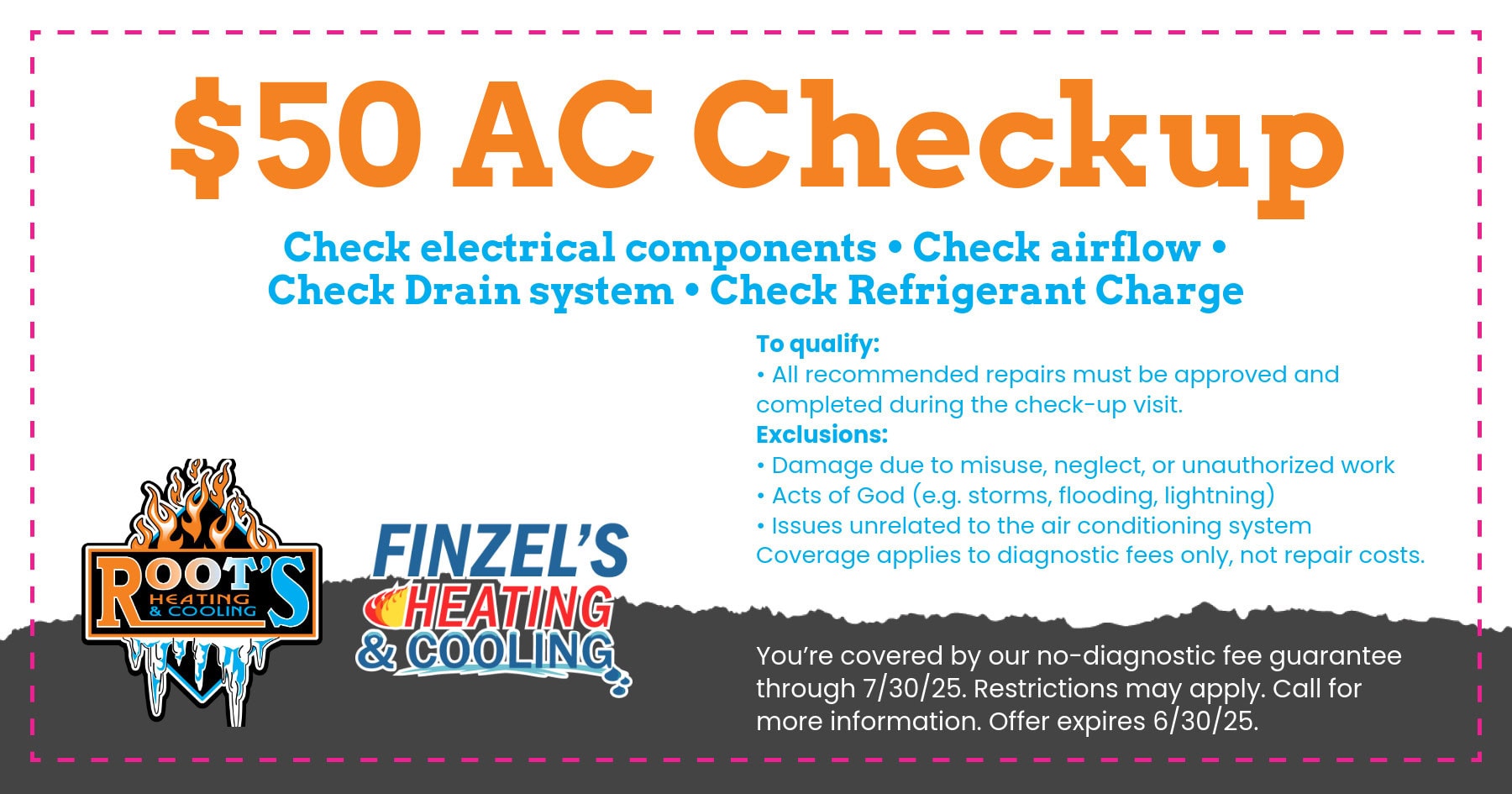 $50 AC check up